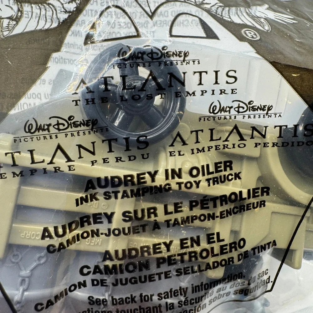 McDonalds Happy Meal Toy Disney Atlantis‎ The Lost Empire Audrey In Oiler Truck